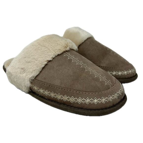Women's Cobian Colima Mule Faux Fur Slippers 10 Fuzzy Soft Comfy - Picture 1 of 6
